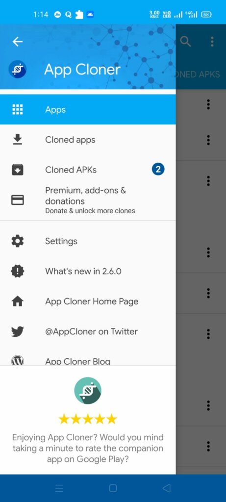 app cloner Premium mod apk